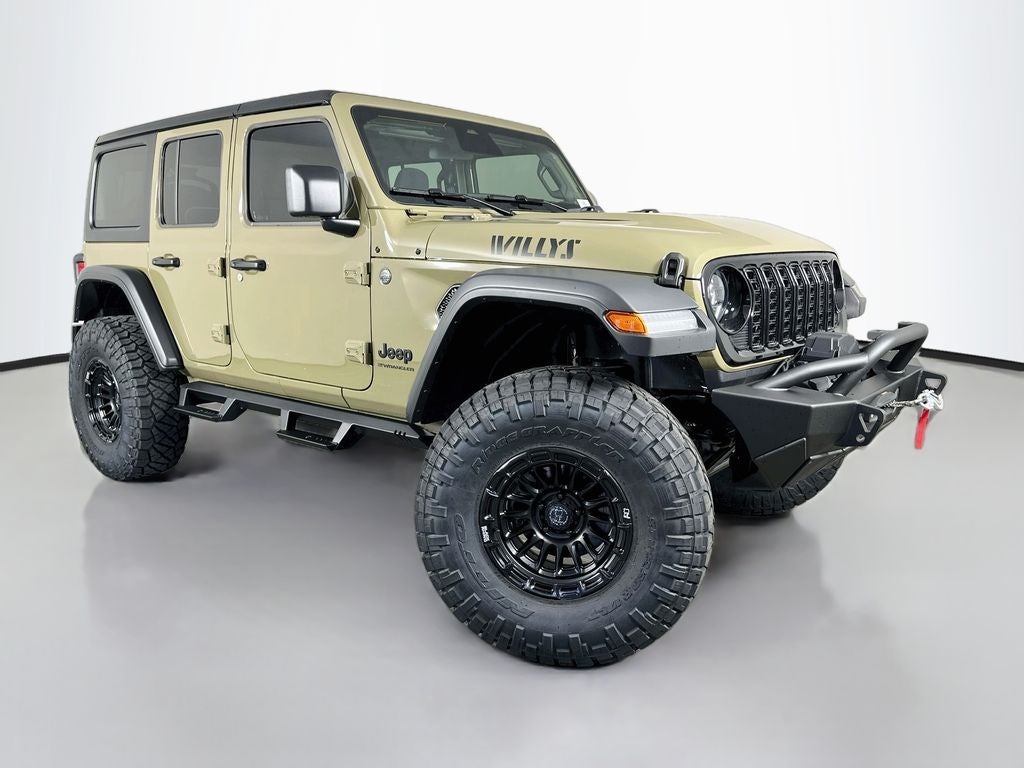 2026 Jeep Wrangler WRANGLER 4-DOOR WILLYS in 41 Exterior Paint — front three-quarter view