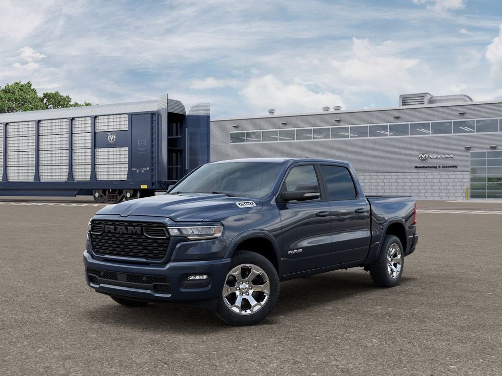 2026 RAM 1500 RAM 1500 BIG HORN CREW CAB 4X2 5'7' BOX in Forged Blue Metallic Exterior Paint — front three-quarter view