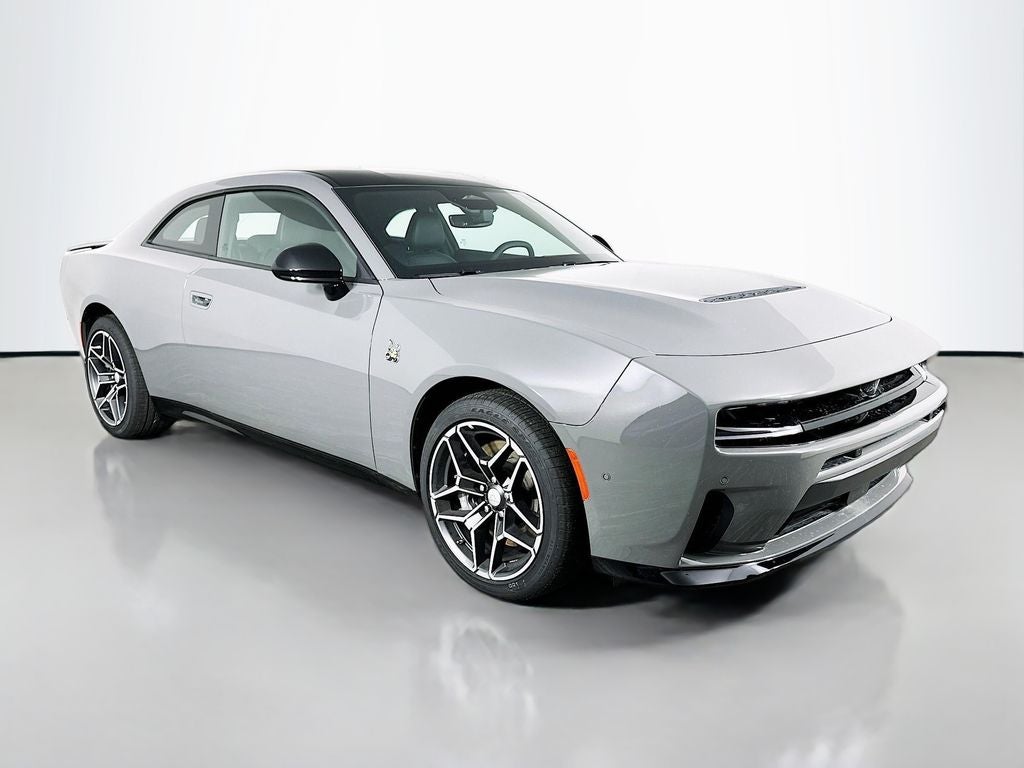 2026 Dodge Charger CHARGER SCAT PACK 2-DOOR AWD in Destroyer Gray Exterior Paint — front three-quarter view