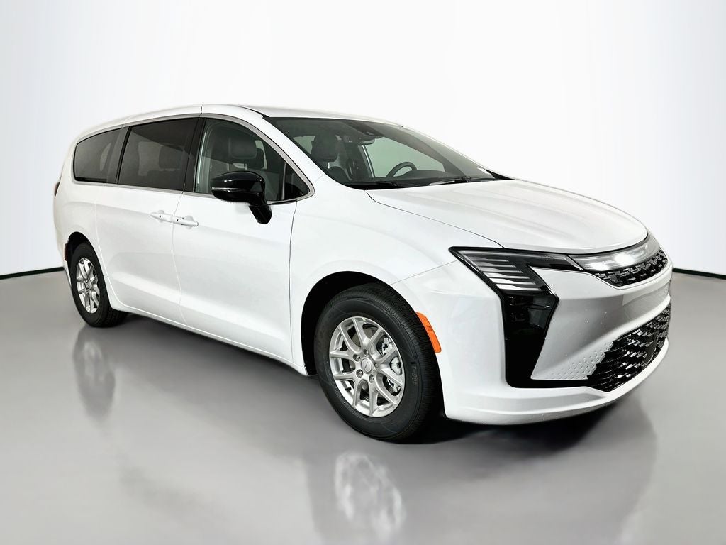 2027 Chrysler Pacifica PACIFICA SELECT in Bright White Clear-Coat Exterior Paint — front three-quarter view
