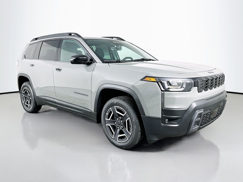 2026 Jeep Cherokee CHEROKEE LAREDO 4X4 in Sting-Gray Clear-Coat Exterior Paint — front three-quarter view