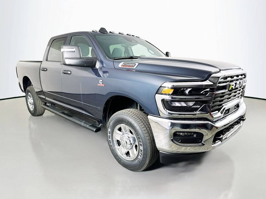 2026 RAM 2500 RAM 2500 TRADESMAN CREW CAB 4X4 6'4' BOX in Forged Blue Metallic Exterior Paint — front three-quarter view